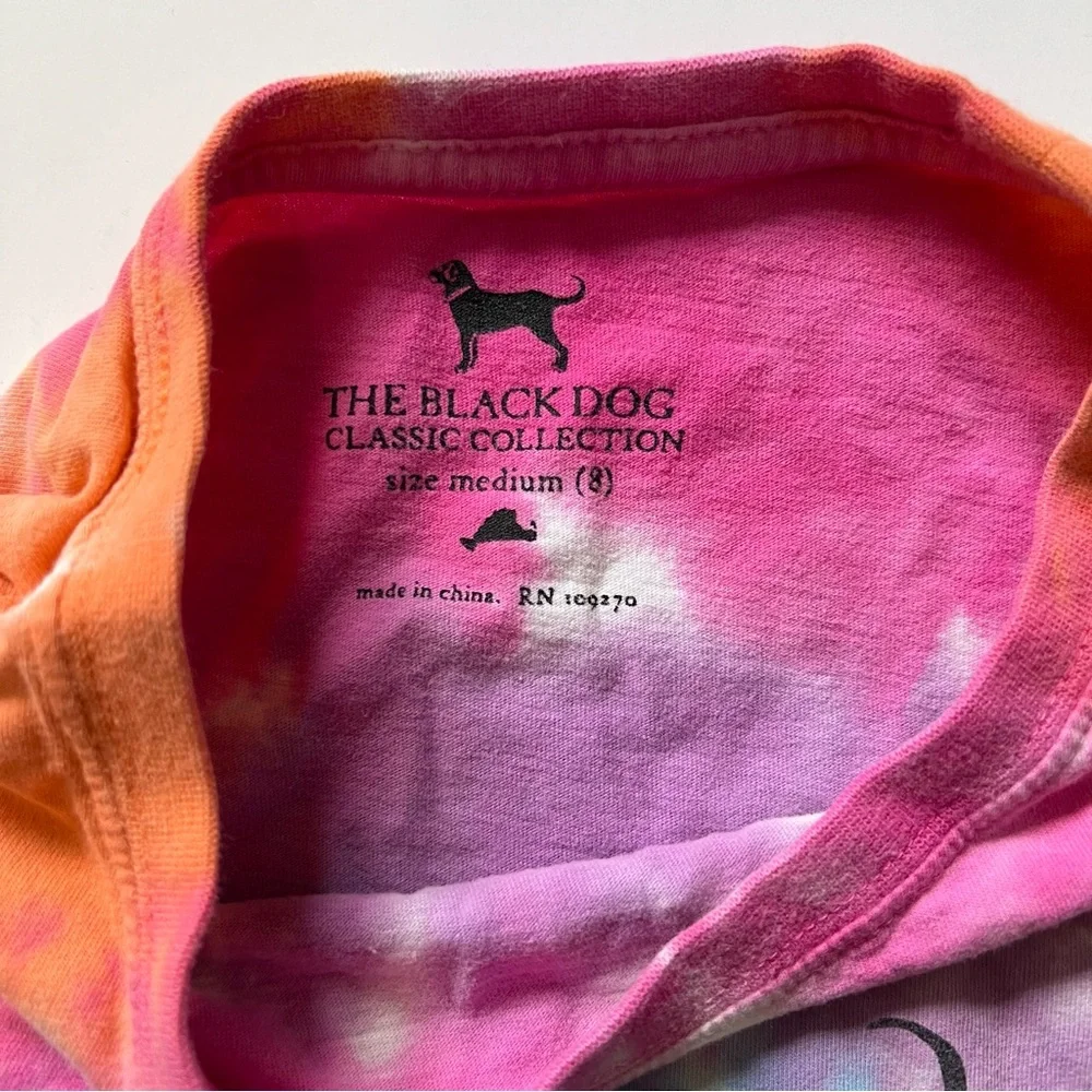 Kids The Black Dog Tie Dye T Shirt Size M‎ (8) Short Sleeve